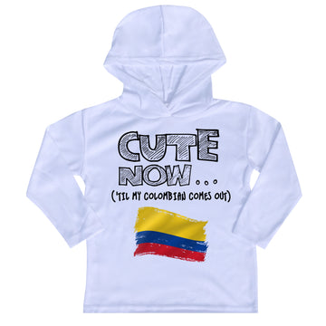 ('Til My Colombian Comes Out) Toddler Long Sleeve Hooded T-shirt