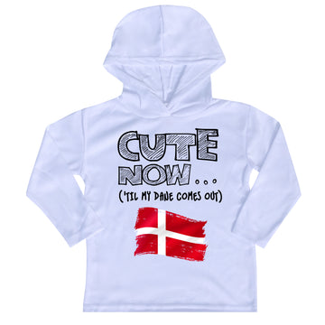 ('Til My Dane Comes Out) Toddler Long Sleeve Hooded T-shirt