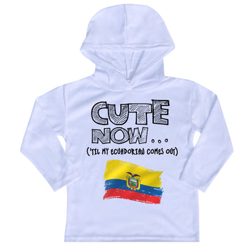 ('Til My Ecuadorian Comes Out) Toddler Long Sleeve Hooded T-shirt