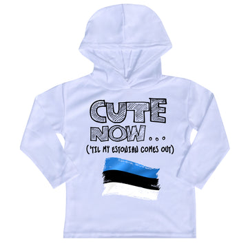 ('Til My Estonian Comes Out) Toddler Long Sleeve Hooded T-shirt