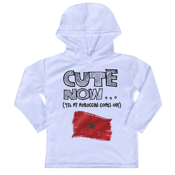 ('Til My Moroccan Comes Out) Toddler Long Sleeve Hooded T-shirt