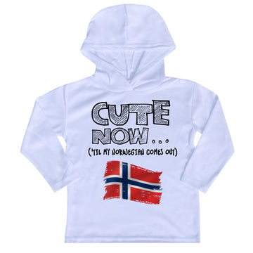 ('Til My Norwegian Comes Out) Toddler Long Sleeve Hooded T-shirt