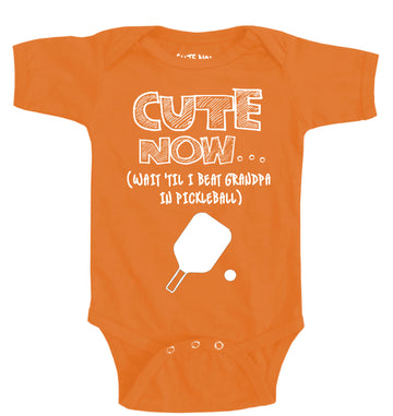 (Wait 'Til I Beat Grandpa in Pickleball) Bodysuit