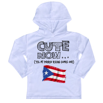 ('Til My Puerto Rican Comes Out) Toddler Long Sleeve Hooded T-shirt