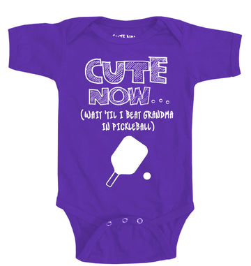 (Wait 'Til I Beat Grandma in Pickleball) Bodysuit