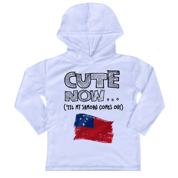 ('Til My Samoan Comes Out) Toddler Long Sleeve Hooded T-shirt