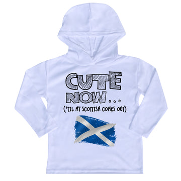 ('Til My Scottish Comes Out) Toddler Long Sleeve Hooded T-shirt