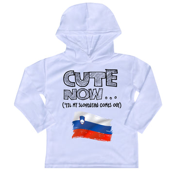 ('Til My Slovenian Comes Out) Toddler Long Sleeve Hooded T-shirt