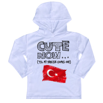 ('Til My Turkish Comes Out) Toddler Long Sleeve Hooded T-shirt