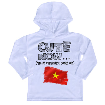 ('Til My Vietnamese Comes Out) Toddler Long Sleeve Hooded T-shirt