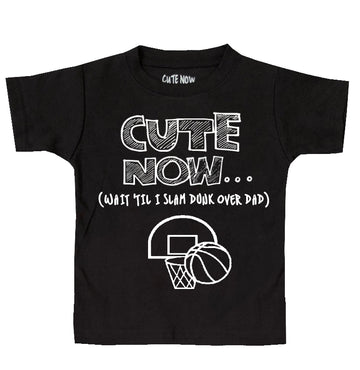 (Wait 'Til I Slam Dunk Over Dad) Toddler T-shirt