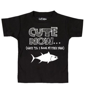 (Wait 'Til I Hook My First Tuna) Toddler T-shirt
