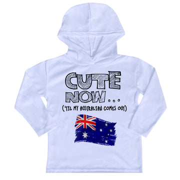 ('Til My Australian Comes Out) Toddler Long Sleeve Hooded T-shirt