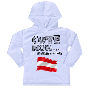 ('Til My Austrian Comes Out) Toddler Long Sleeve Hooded T-shirt