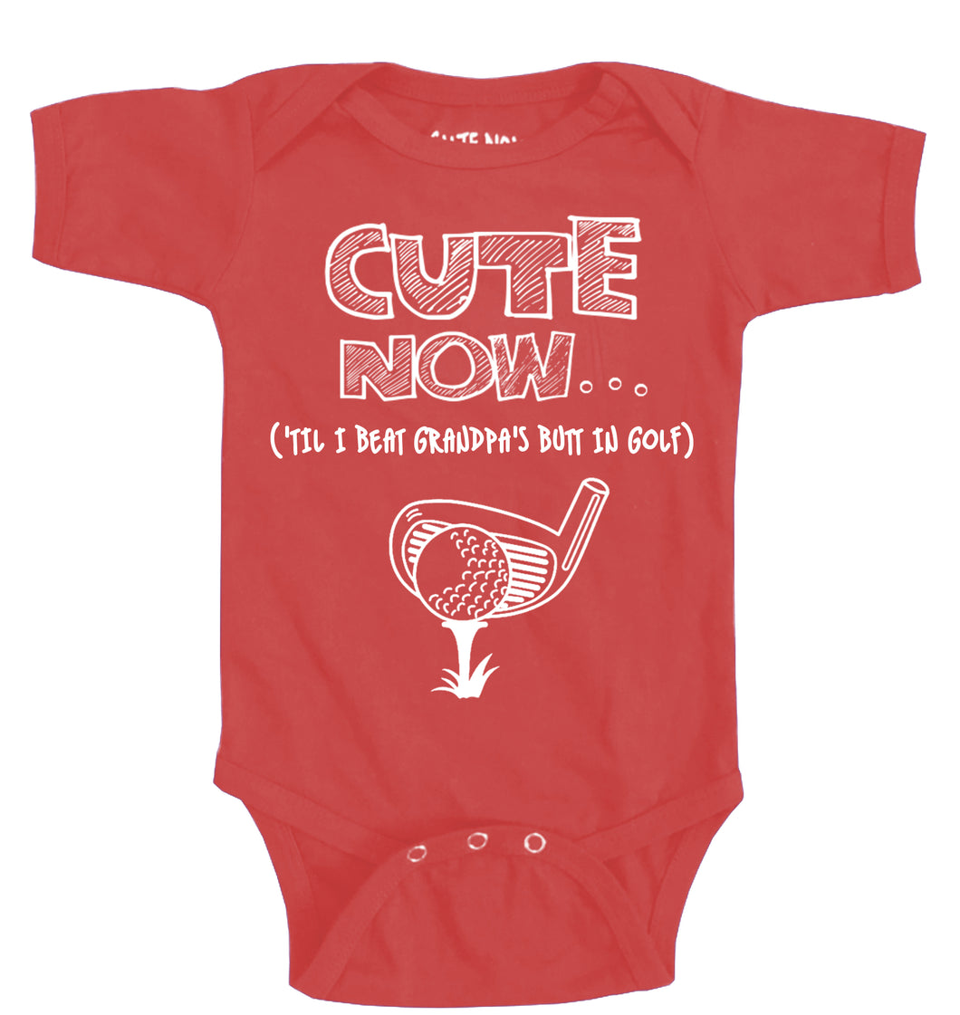 ('Til I Beat Grandpa's Butt in Golf) Bodysuit