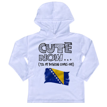 ('Til My Bosnian Comes Out) Toddler Long Sleeve Hooded T-shirt