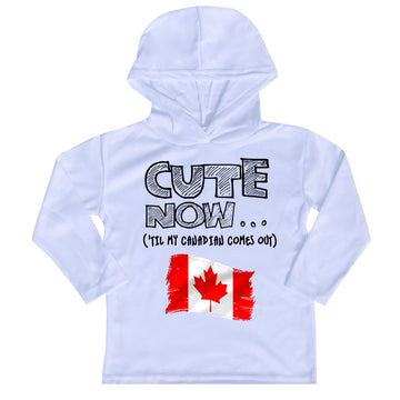 ('Til My Canadian Comes Out) Toddler Long Sleeve Hooded T-shirt