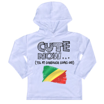 ('Til My Congolese Comes Out) Toddler Long Sleeve Hooded T-shirt