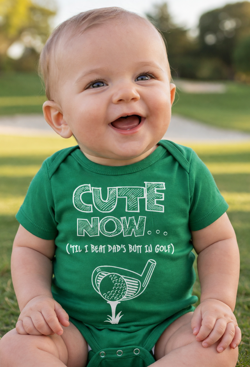 ('Til I Beat Dad's Butt in Golf) Bodysuit