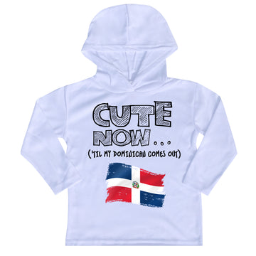 ('Til My Dominican Comes Out) Toddler Long Sleeve Hooded T-shirt