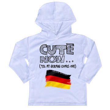 ('Til My German Comes Out) Toddler Long Sleeve Hooded T-shirt
