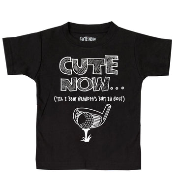 ('Til I Beat My Grandpa's Butt In Golf) Toddler T-shirt