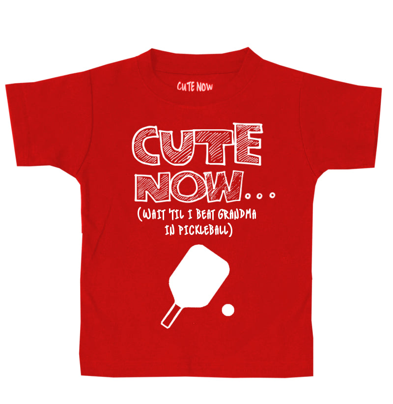 (Wait 'Til I Beat Grandma in Pickleball) Toddler T-shirt