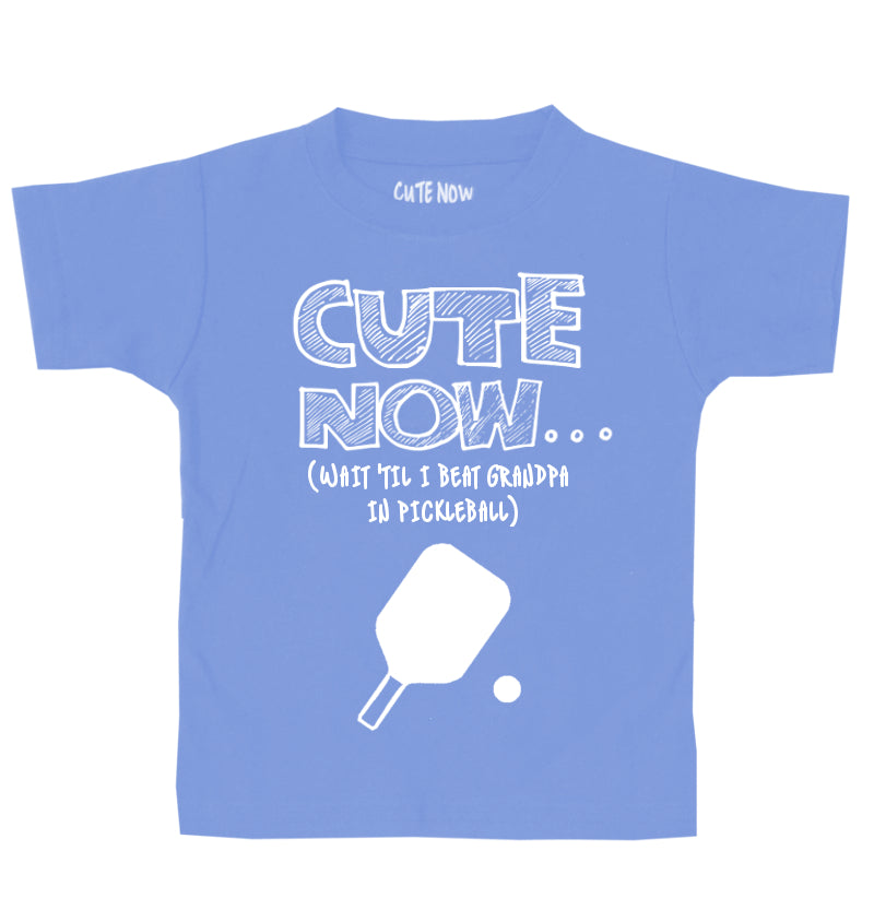 (Wait 'Til I Beat Grandpa in Pickleball) Toddler T-shirt