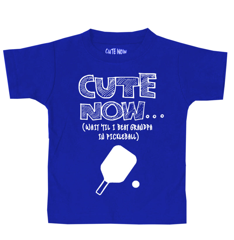 (Wait 'Til I Beat Grandpa in Pickleball) Toddler T-shirt