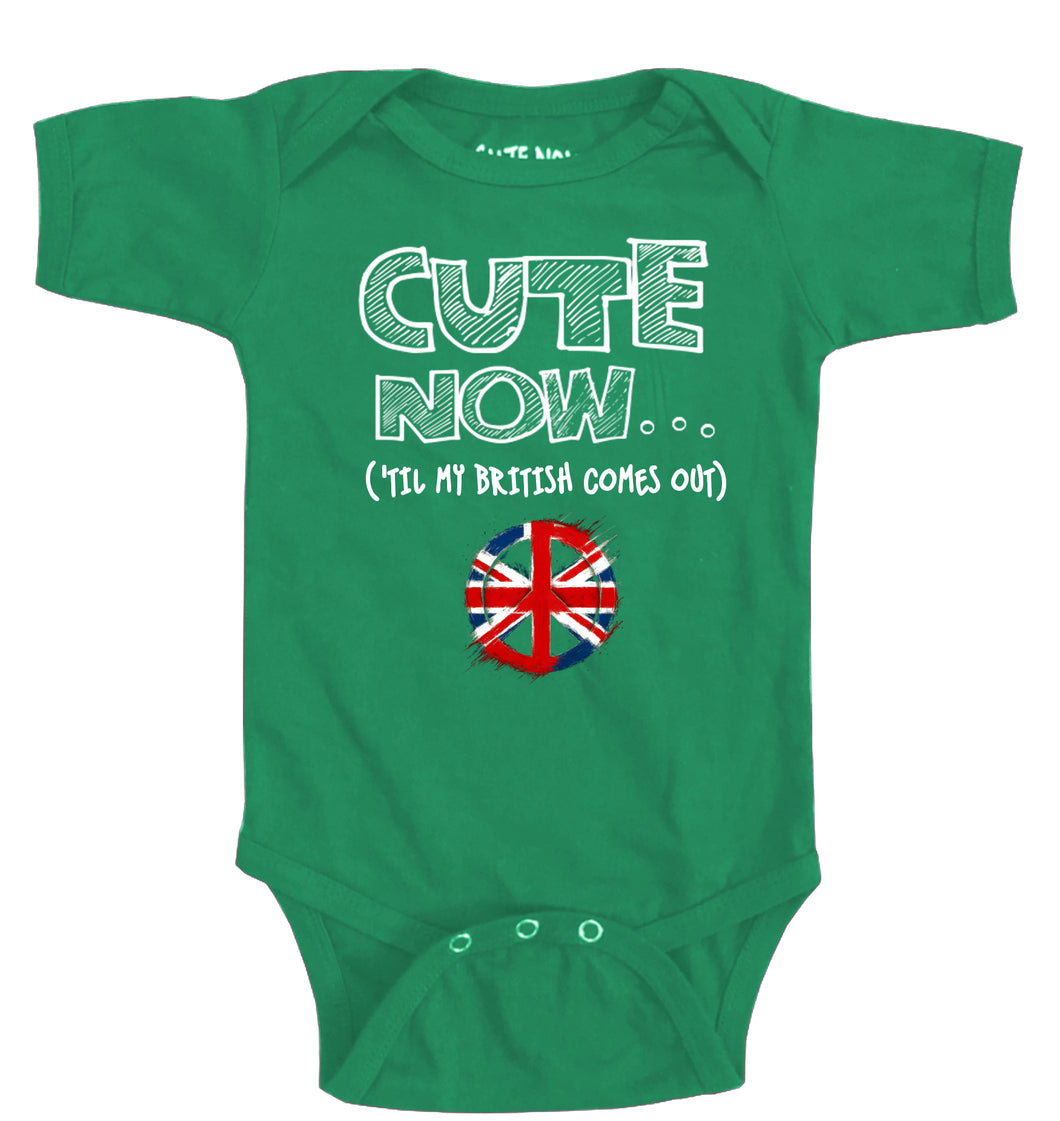Peace ('Til My British Comes Out) Bodysuit
