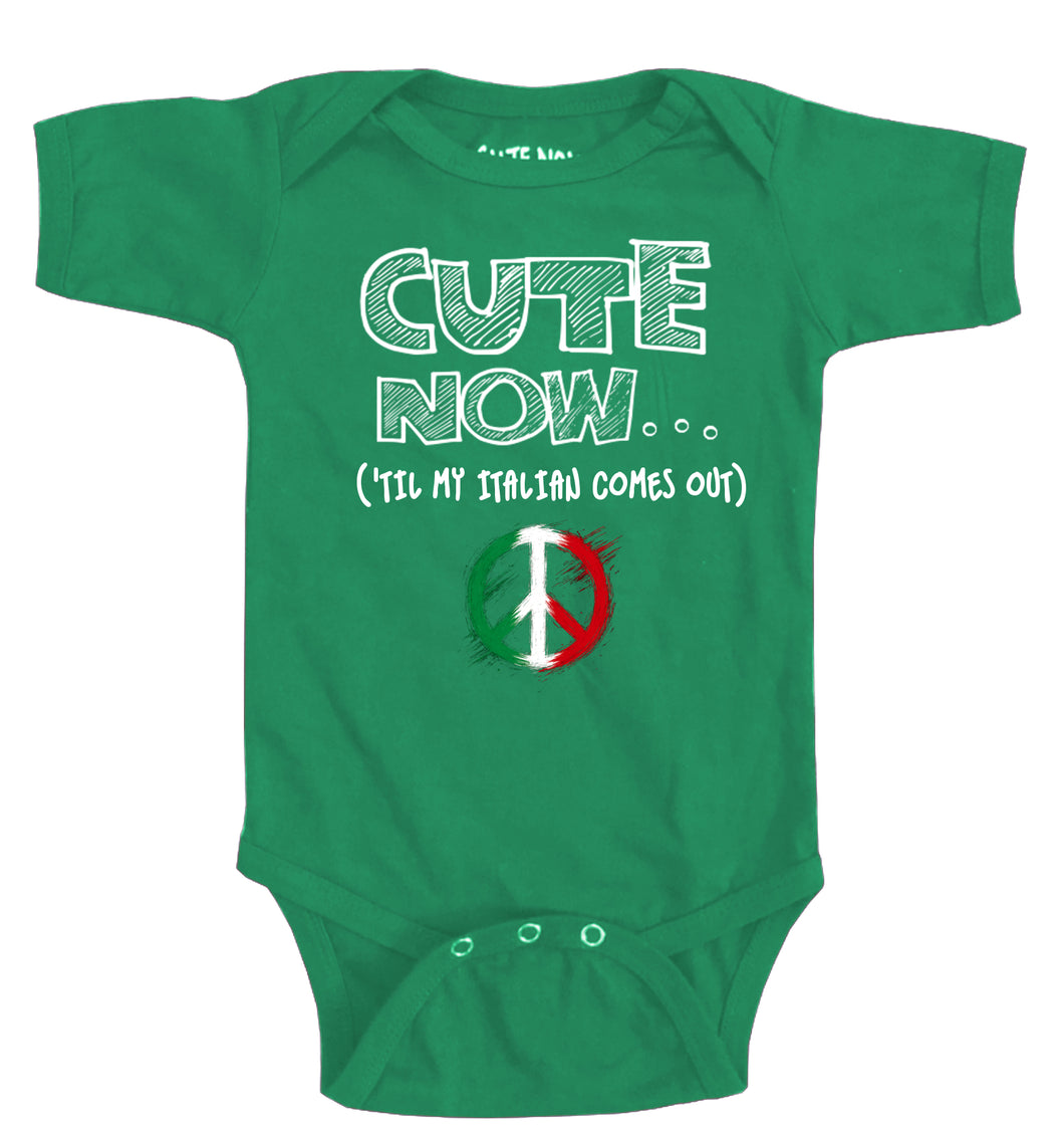 Peace ('Til My Italian Comes Out) Bodysuit