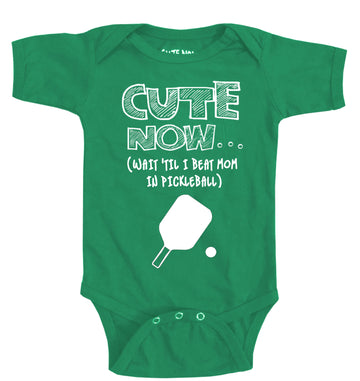 (Wait 'Til I Beat Mom in Pickleball) Bodysuit