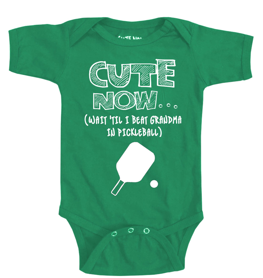 (Wait 'Til I Beat Grandma in Pickleball) Bodysuit