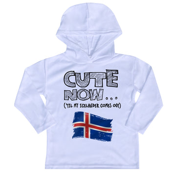('Til My Icelander Comes Out) Toddler Long Sleeve Hooded T-shirt