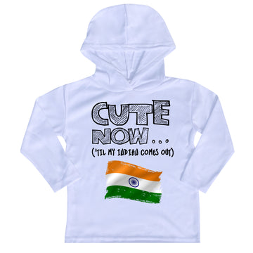 ('Til My India Comes Out) Toddler Long Sleeve Hooded T-shirt