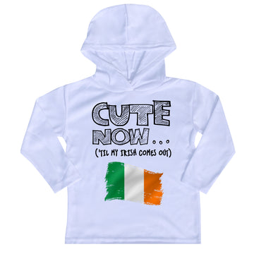 ('Til My Irish Comes Out) Toddler Long Sleeve Hooded T-shirt
