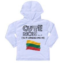 ('Til My Lithuanian Comes Out) Toddler Long Sleeve Hooded T-shirt