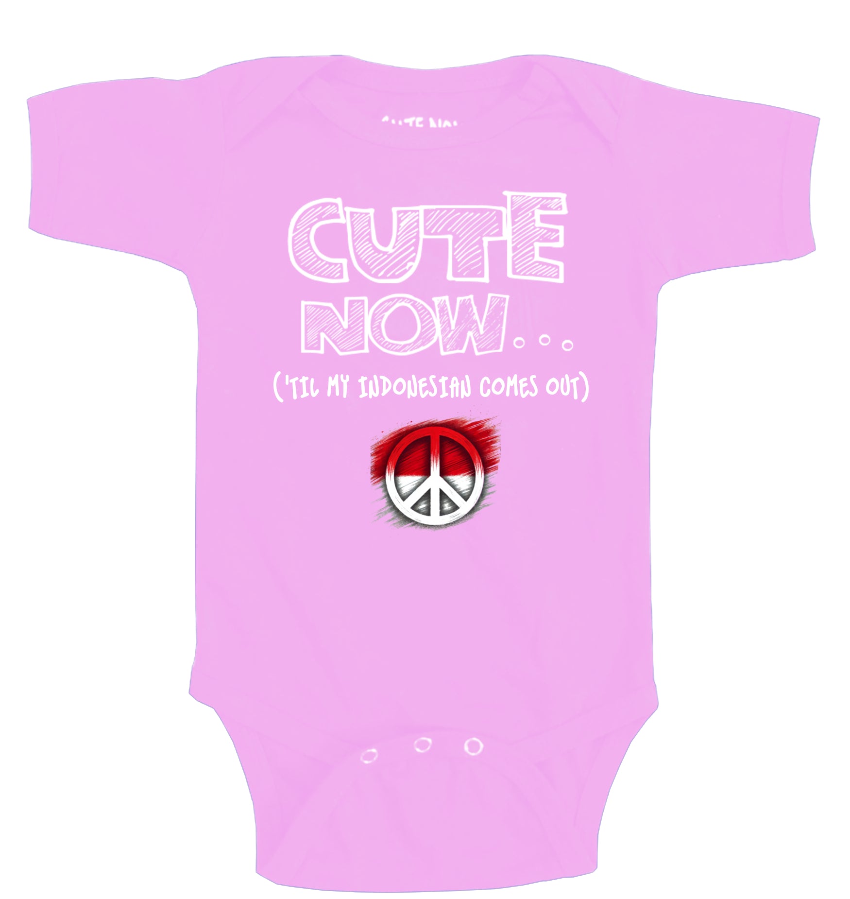 Peace ('Til My Indonesian Comes Out) Bodysuit