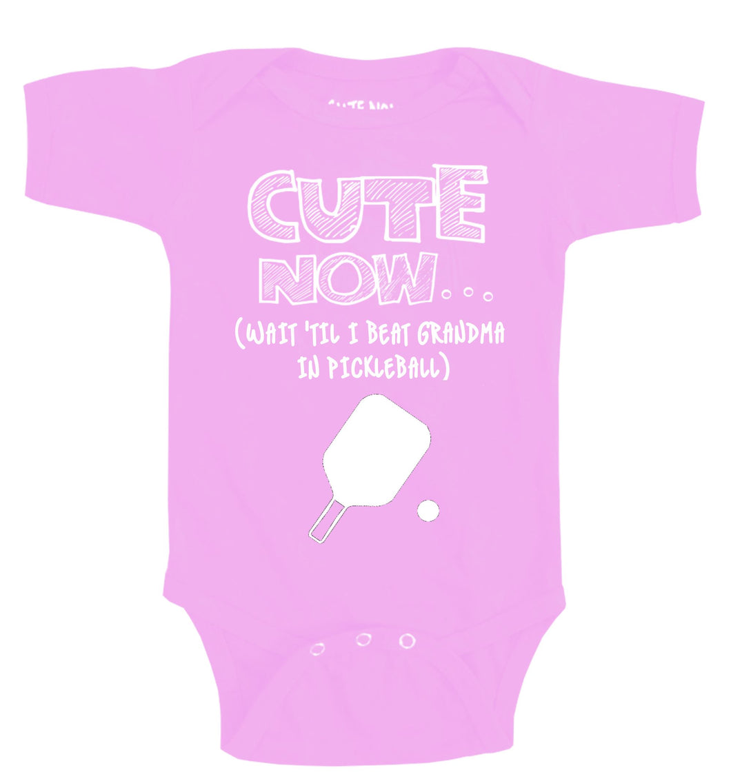 (Wait 'Til I Beat Grandma in Pickleball) Bodysuit