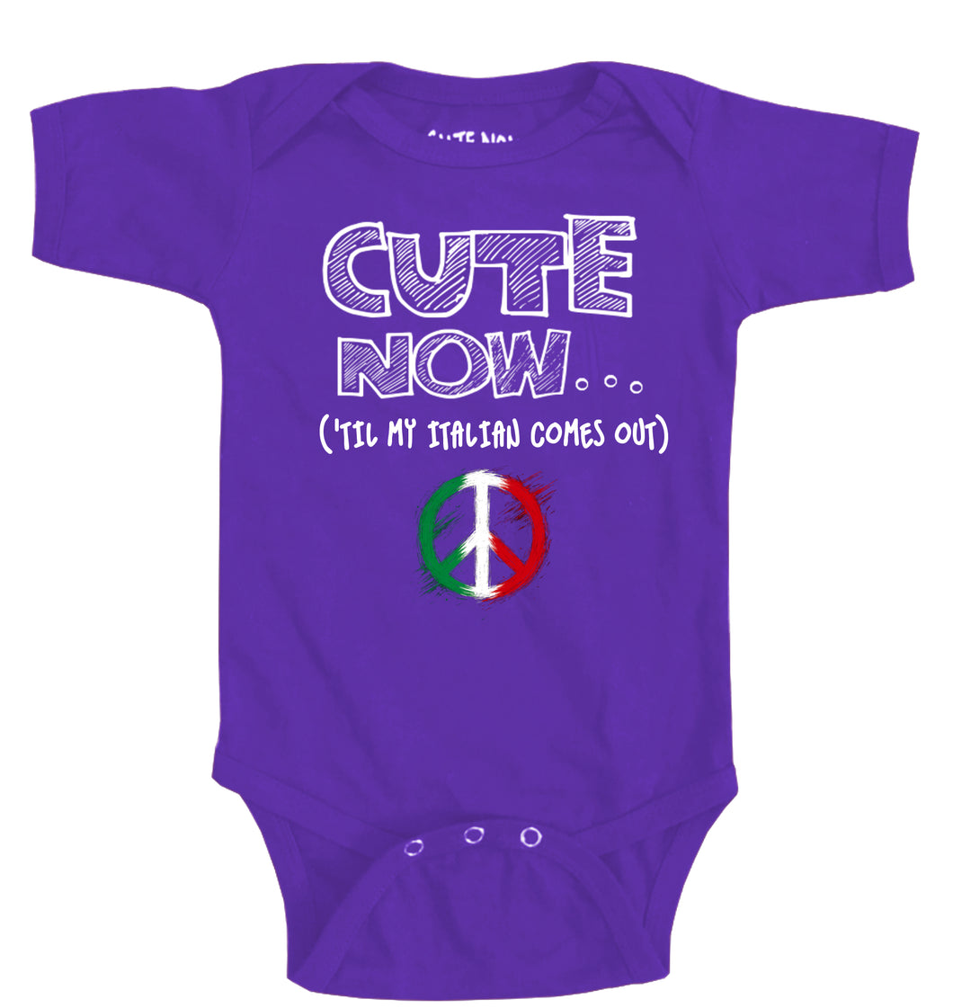 Peace ('Til My Italian Comes Out) Bodysuit