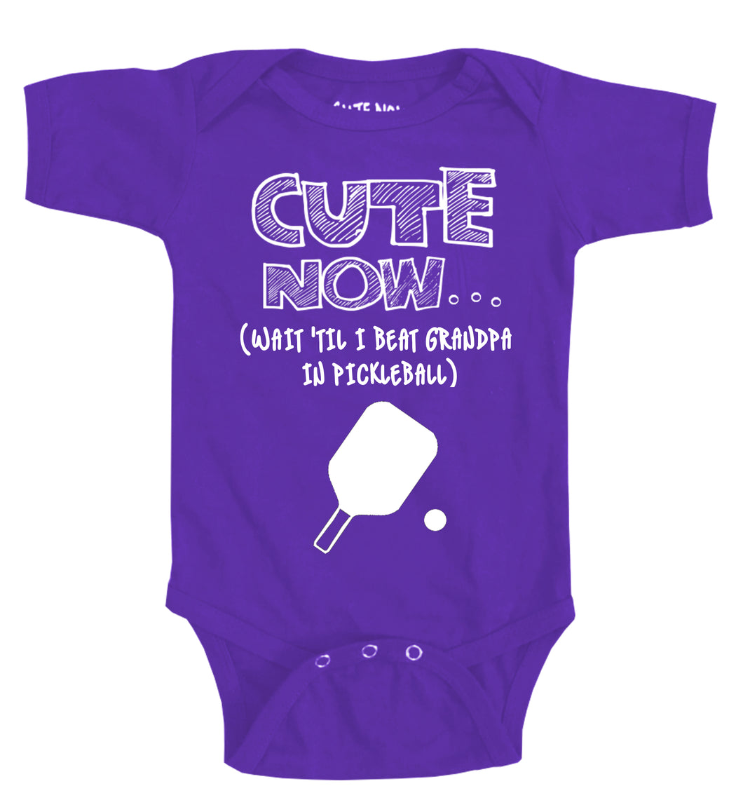 (Wait 'Til I Beat Grandpa in Pickleball) Bodysuit