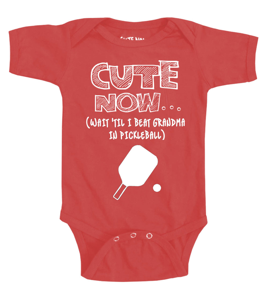 (Wait 'Til I Beat Grandma in Pickleball) Bodysuit
