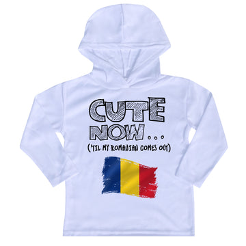 ('Til My Romanian Comes Out) Toddler Long Sleeve Hooded T-shirt