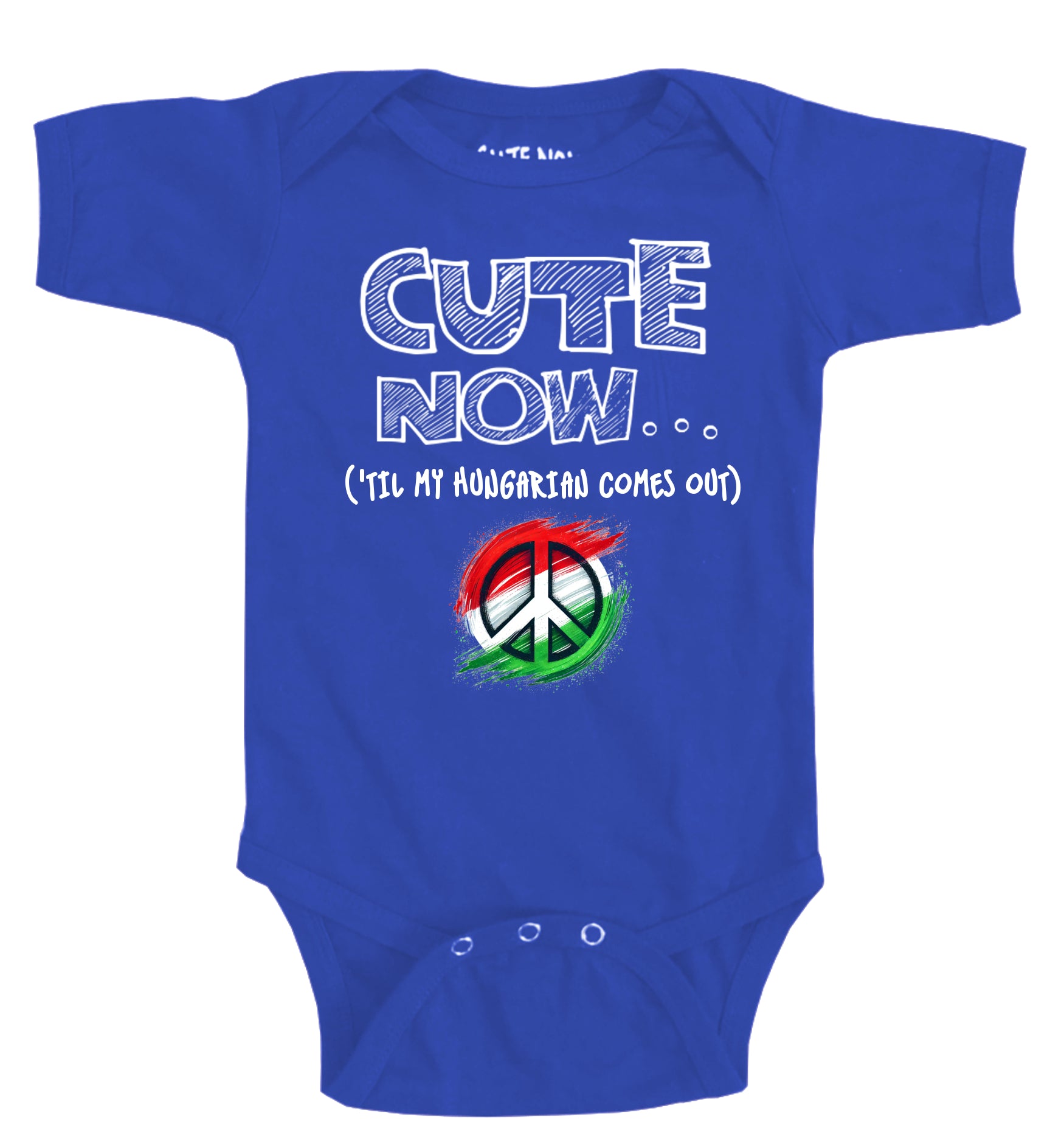 Peace ('Til My Hungarian Comes Out) Bodysuit