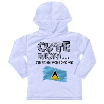 ('Til My Saint Lucian Comes Out) Toddler Long Sleeve Hooded T-shirt