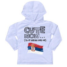 ('Til My Serbian Comes Out) Toddler Long Sleeve Hooded T-shirt