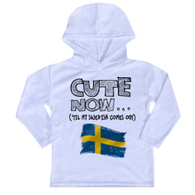('Til My Swedish Comes Out) Toddler Long Sleeve Hooded T-shirt