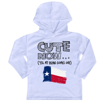 ('Til My Texan Comes Out) Toddler Long Sleeve Hooded T-shirt