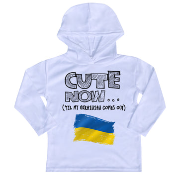 ('Til My Ukrainian Comes Out) Toddler Long Sleeve Hooded T-shirt