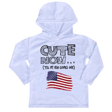 ('Til My USA Comes Out) Toddler Long Sleeve Hooded T-shirt